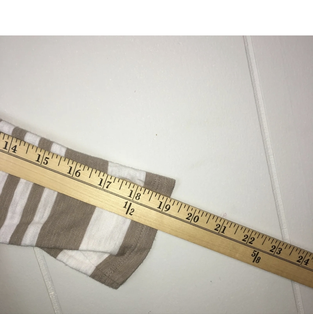 π Mini Striped T-shirt Dress Tunic - Soft Cotton Modal M 3/4 Sleeve Express - Picture 9 of 15